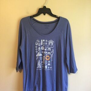 Columbia XL blue top